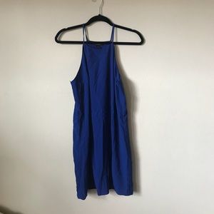 Blue Chiffon Dress - Forever 21